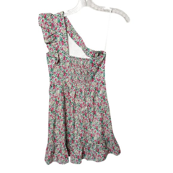 J. Crew Asymmetrical Ruffle Mini Dress One Shoulder Smocked Women’s Size 0P - Picture 5 of 12